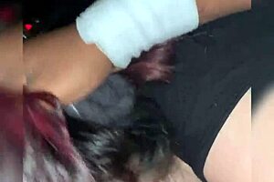 emo slut begs for rough black cock face fucking and deepthroat gagging