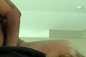 little whore watches her pussy wrecked by fat black cock