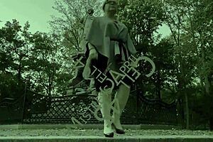 Dominatrix mistress April brutally strapons bound slaves in military camp