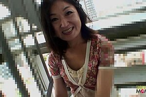 Small Cock Guy Pounds Horny Asian Mature's Hairy Pussy Doggystyle Cowgirl Creampie POV