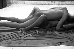 first steamy moments of the intimate night unfold