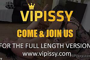 Vipissy Lesbians Soak Wet Lace Vibrators