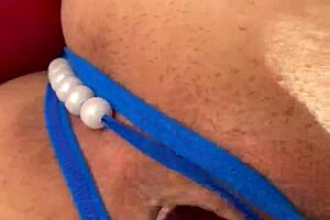 wanna see this wet pussy stuffed with dildo and pearls till she cums hard?