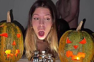 squirt fest on halloween night 😱 hold your cum till the explosive end!