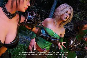 brunette dives deep into erotic game with sexy dik route thrills!