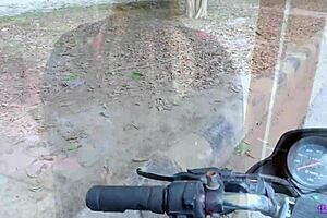 Indian Prostitute Negotiates Roadside Doggystyle Fuck with Client