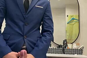 daddy your thick load from jerking that big cock is insane