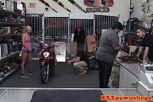 Pawn Babe Secretly Sucks Cock And Swallows Broker's Hot Load