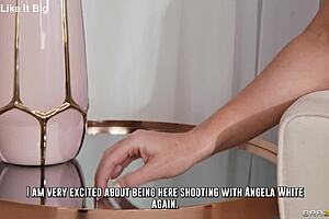 angela white grinds deepthroat facefuck and rimjob in lingerie pov