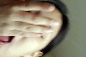 Native American babe gulps huge cock with balls-deep swallow!