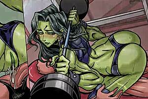 Gym Girls Indulge In Crossdressing Furry Milf Anal Assfucking