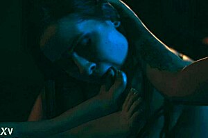 brunette slave licks toes hungrily like sweet dessert in femdom