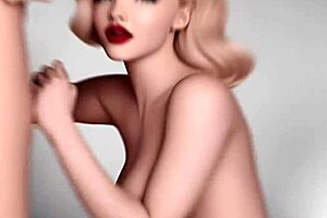 cute babe teases with slow seductive oral blowjob pleasure