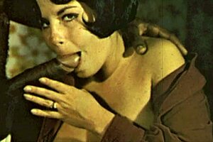 Top Twenty Vintage Interracial Blowjobs Explode!