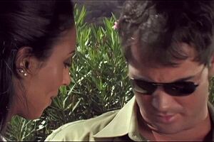 dee takes double penetration anal blowjob and facial cumshots interracial