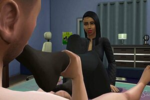 beurette dominates with fierce arab femdom pounding