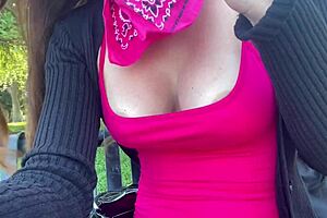 Italian Big Tits Milf Artemisia Love Fingers Her Massive Naturals Outdoor