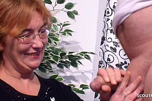 real german mature couple first ffm threesome with busty teacher