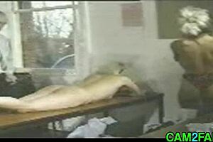 Blonde Teen Gets Spanked Punished in Classroom and Garage!