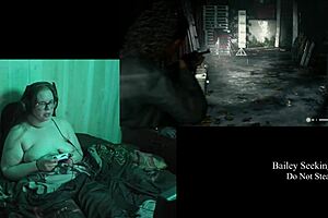 naked bbw brunette with big tits plays alan wake 2 part 19