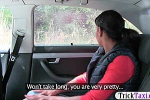 oh god this hot amateur passenger is getting screwed so deep by the pervert driver now