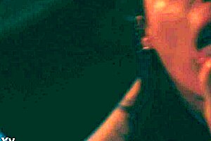 brunette slave licks toes hungrily like sweet dessert in femdom