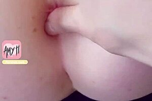 curious girl caught masturbating gets juicy pussy filled with cum