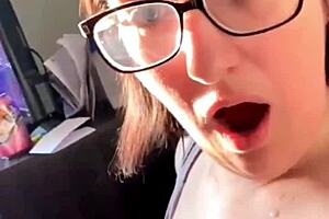 Watch Sandra's Huge Cumshot Facial Cumpilation!