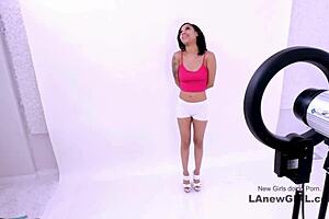 Petite Brunette Model Fucked Hard At Audition