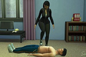 beurette dominates with fierce arab femdom pounding