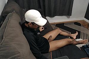 spy cam catches huge monster cock up close!