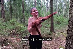 Real Russian Couple's Wild Forest Blowjob Surprise