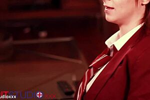 Naughty College Girl Swallows Huge Cumshot After Sloppy Blowjob