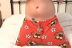 Ruby Strips Fishnet Dress Teasing Big Natural Tits