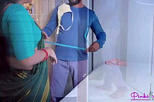 wanna see tailor bang pinki in saree cum on big ass?