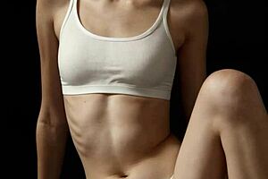 Cute Romanian Girls Barefoot in Sexy Lingerie Underwear