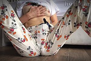 Japanese girl squirts big from small tits wet play