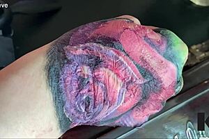 ever seen a fresh tattoo peel in slow motion?