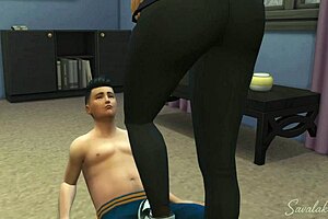 beurette dominates with fierce arab femdom pounding