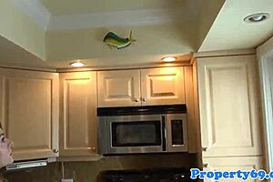 Realtor bent over doggystyled before massive facial cum