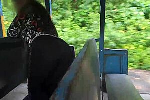 stranger gropes milf ass on bus sparking wild outdoor fun
