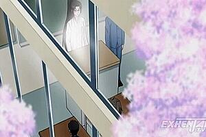 hentai uncensored classmate blowjob cum mouth tits play