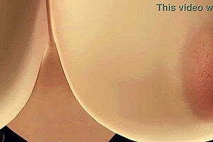 Big ass beach secretary poses topless in skirt panties close up