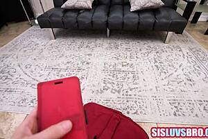 Young babe with small tits rides huge cock in taboo hardcore pov