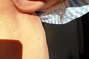 mature wife spreads huge gaping pussy lips closeup for lovers