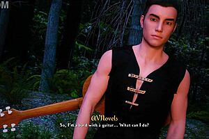 brunette dives deep into erotic game with sexy dik route thrills!