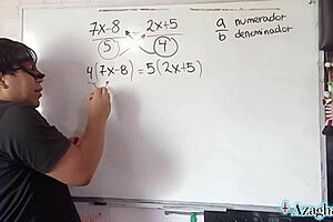 naughty japanese nerd teacher solves creampie equation with mexican student