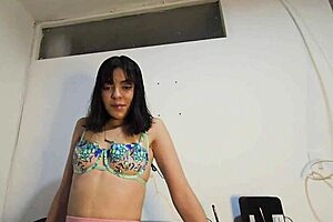 Beautiful 18+ Babe in Pink Skirt Fucked Hard on Piano!