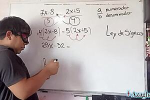 naughty japanese nerd teacher solves creampie equation with mexican student