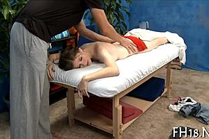 detailed close-up of hands caressing oiled body in relaxing massage session